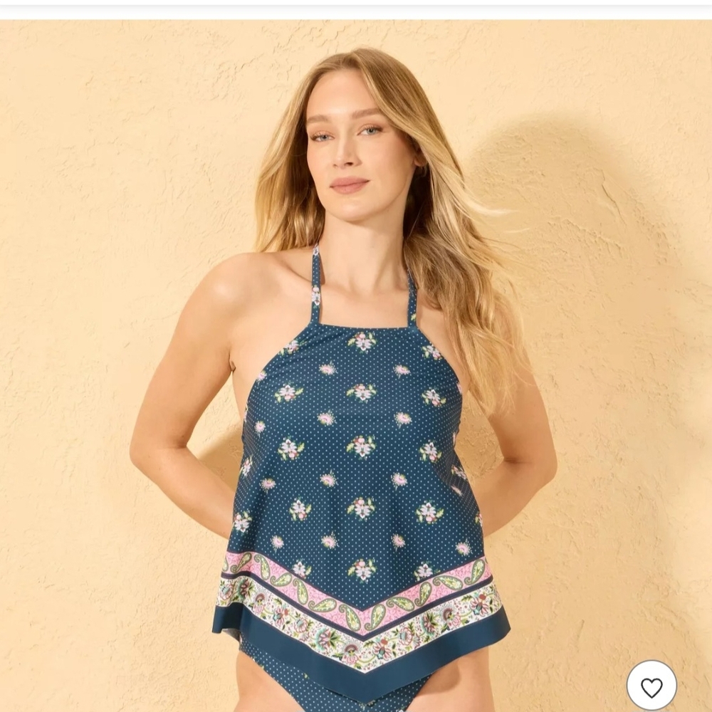 Women's High Neck Tankini Top - Shade & Shore